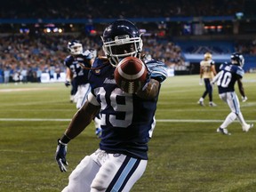 The Argos appear interested in retaining running back Curtis Steele. (Stan Behal/Toronto Sun)