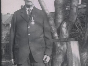 Andrew Kerr stands in this undated photo wearing his Canadian General Service Medal.
submitted photo for SARNIA THIS WEEK/QMI AGENCY