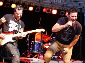 Country band Emerson Drive perform for an enthusiastic crowd on the Fred Anderson Stage to wrap up the final concert of the 2014 Musicfest Summer Concert Series on Wednesday, August 27, 2014 at Del Crary Park. Clifford Skarstedt/Peterborough Examiner/QMI Agency