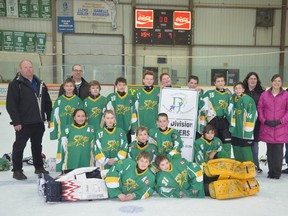 The Seaforth Stars pose after winning the 'A' side championship at the Doug Perkes Peewee Memorial Tournament on Feb. 8. (Craig Perkes/Submitted)