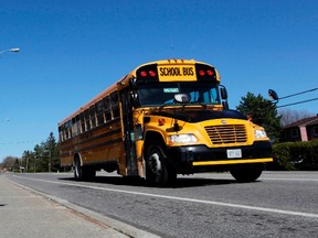 Because of changes in the school bus schedule, bell times at 77 Ottawa schools will be affected by up to 30 minutes. (Ottawa Sun Files)