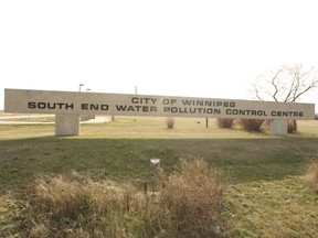 Partially treated sewage was dumped into the Red River by the South End Water Pollution Control Centre in 2011. On Wednesday, the city received a small fine for the offence. (FILE PHOTO)