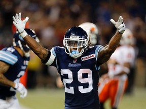 Running back Curtis Steele has embraced the city of Toronto during his two seasons with the Argonauts. (Michael Peake/Toronto Sun)