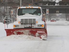 If the city were to ditch private contractors in favour of unionized staff to deal with the majority of snow clearing, additional costs would be incurred not just in salary and benefits, but in buying and maintaining all the equipment needed to clear the streets. (FILE PHOTO)