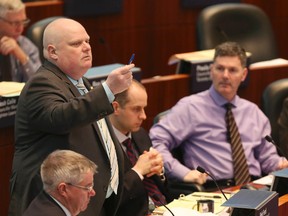 Councillor Rob Ford in the council chamber on Wednesday, Feb. 11, 2015. (VERONICA HENRI/Toronto Sun)