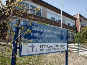 Broadview Avenue Public School shown on Friday, April 13, 2012.
DOUG HEMPSTEAD/OTTAWA SUN/QMI AGENCY