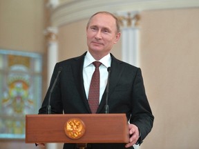 Russian President Vladimir Putin. 

REUTERS/Alexei Druzhinin/RIA Novosti/Kremlin