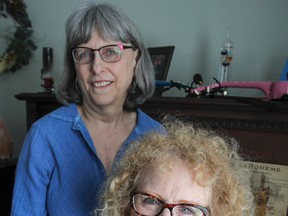 Shout Sister choir manager Nancy Greig, left, and creator Georgette Fry. Since it started in 2002, Shout Sister has expanded into 17 chapter choirs with more than 1,000 members across Ontario. (Julia McKay, Postmedia Network file photo)