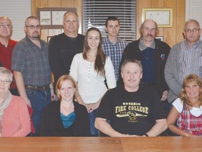 More than 20 community groups and sponsors are part of the organization of the 2015 Family Day WinterFest South Huron one-day festival to take place on the holiday Monday, February 16, 2015. Attendees at the first organizational meeting, held on Wednesday, November 26, 2014, included: (front row, left to right) Linda Wilhelm, Friends of the South Huron Trail; Amy Wilhelm, Big Brothers Big Sisters of South Huron; George Finch, Chair of WinterFest; Jo-Anne Fields, Municipality of South Huron; (back row, left to right) Jason Miller, South Huron Archery Club; Terry Wilhelm, Friends of the South Huron Trail; Jonathan Corbett, Royal Canadian Legion R.E. Pooley Branch 167 – Exeter; Dan Turkheim, Exeter Lions Club; Sotiria Kollias, South Huron Archery Club; Dan Brannon, South Huron Fire Department - Exeter Station Fire Fighters' Association; Doug Westlake; Ken Agnew, Exeter Senior Picklers; and Rachel Skillen, South Huron Optimist Club. Visit familydaywinterfest.ca for information on this growing community festival.