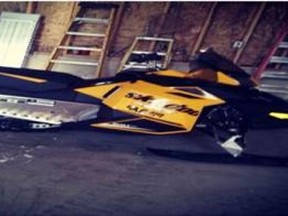 Ski-Doo reported stolen to Loyalist OPP. (Supplied Photo)