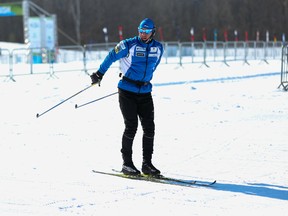 A skier tests out the trails at Gatineau Park Friday morning before the official opening of the 2015 Gatineau Loppet, Canada's biggest cross-country ski race. (Chris Hofley/Ottawa Sun)