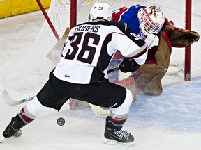 The Oil Kings ended their latest road swing through B.C. with a 3-1 loss to the Vancouver Giants. (Codie McLachlan, Edmonton Sun file)