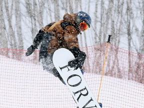 Gino Donato/The Sudbury Star
Curtis Wilson gets some air on his snowboard at Adanac Ski Hill. There is enough to do this holiday weekend in Sudbury for people get outdoors and stay active.