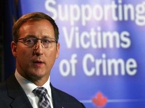 Justice Minister Peter MacKay announced a boost in funding for the Aboriginal Justice Strategy. (DARREN MAKOWICHUK/QMI Agency file photo)