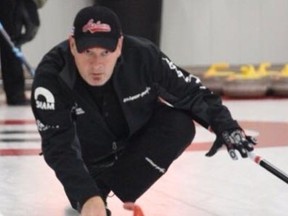 Rob Swan, a curler from the village of Harvey Station, N.B., plans to play a game at the Milo Curling on Monday, Feb. 23 and one at the Carmangay Curling Club on Feb. 27. Swan is travelling to curling rinks across Canada in a bid to play a game in 100 rinks this curling season. Submitted photo