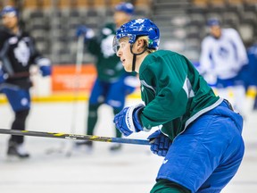 Carter Ashton, since traded away by the Maple Leafs, was a 29th overall pick by Tampa Bay in 2009, which is right around where Toronto will select in June with the pick it received on Sunday in its trade with the Nashville Predators. Enough said. (ERNEST DOROSZUK/TORONTO SUN)