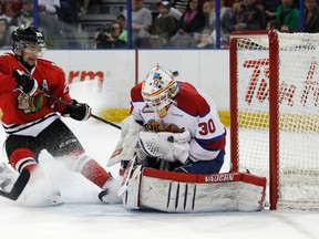 Newly acquired Maple Leafs prospect Brendan Leipsic has been referred to as "a pitbull on skates." (QMI AGENCY/FILES)