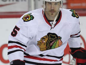 Steve Montador played for six different NHL teams, his last being the Chicago Blackhawks. (Al Charest/QMI Agency)
