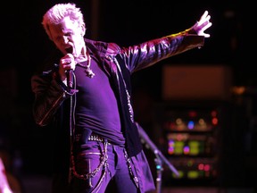 Billy Idol in concert at Massey Hall on Wednesday, Feb. 4, 2015, in Toronto. (Veronica Henri/QMI Agency)