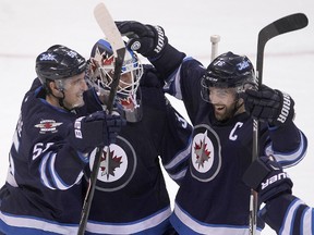 The Jets won a back-and-forth battle with the Oilers in a shootout. (BRIAN DONOGH/Winnipeg Sun)
