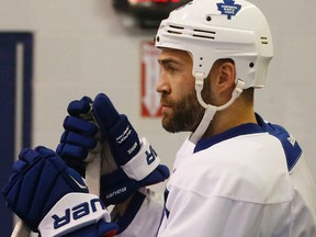 Rumours have been swirling for some time that Maple Leafs winger Daniel Winnik won’t be with the club after the March 2 trade deadline. (Michael Peake/Toronto Sun)