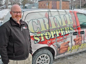 Const. Shawn McFalls is back as Crime Stoppers Coordinator for Perth-Huron-Stratford. KRISTINE JEAN/MITCHELL ADVOCATE