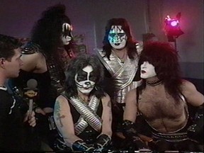Bill Welychka with members of the legendary group KISS.