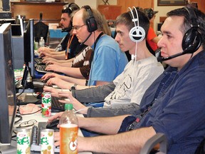 Using their keyboards, mice and wits, about 40 gamers fought for supremacy in the digital arena — and downed plenty of pop and juice — during last year's 12th annual VulcLAN, which was held for the second year in a row at the Vulcan Lodge Hall. The event, put on by Ben “Zeus” Heide and his company's staff, provides video gamers with a chance to face off against friendly competition. There's a new draw this year for participants who get a friend to register for the event for the first time. 
Vulcan Advocate file photo