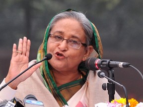 Bangladesh Prime Minister Sheikh Hasina (AFP PHOTO)