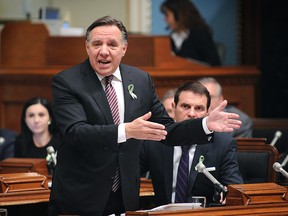Francois Legault, the leader of the Coalition for Quebec's Future on Tuesday, February 17, 2015 in the Parliament of Quebec. SIMON CLARK/QMI AGENCY
