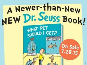 A photo of the new Dr Seuss book, posted to Facebook.