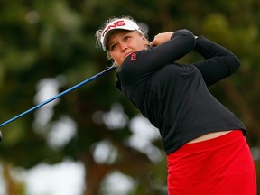 Canadian golfer Brooke Henderson tees it up at the Pure Silk Bahamas LPGA Classic earlier this month.(Getty)
