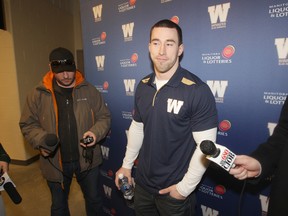 The CFL Winnipeg Blue Bombers have signed Kurt Goodrich, h wis from Winnipeg.  Thursday, February  19, 2015.  Chris Procaylo/Winnipeg Sun/QMI Agency