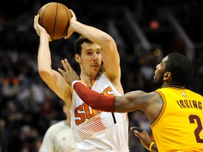 The Phoenix Suns traded away their top two point guards Isaiah Thomas and Goran Dragic (pictured) at the deadline on Thursday. (USA TODAY SPORTS)