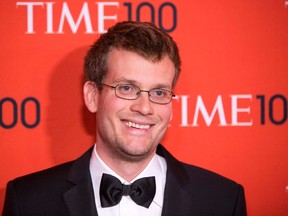 Honoree and author John Green arrives at the Time 100 gala celebrating the magazine's naming of the 100 most influential people in the world for the past year in New York April 29, 2014. REUTERS/Lucas Jackson