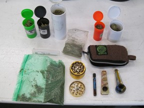 52 grams of marijuana seized at Boissevain on Jan. 28, 2015.