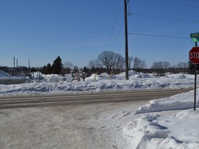 A woman's body was discovered near the intersection of Park Street and Gerald Avenue in Orillia Friday morning. Police are continuing their investigation but are not holding the scene. Patrick Bales/The Packet & Times