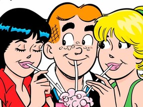 Veronica, Archie, and Betty. 

(Courtesy Archie Comics)