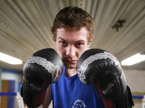 Lance Chretien fights for the Valley East Boxing Club. Gino Donato/The Sudbury Star