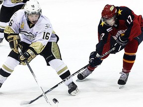 The Wellington Dukes and Trenton Golden Hawks will meet in the first round of OJHL playoffs, TBA. (Intelligencer file photo_