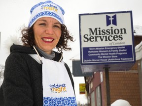 This year, Mission Services of London had good reason to call their weekend fundraising walk the Coldest Night of the Year, says spokesperson Connie Spuria. (Mike Hensen, The London Free Press)