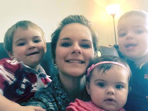 Facebook photo 
Emanuelle D'Amours, found dead in Kapuskasing last Wednesday, is survived by partner Andre Racine of Sudbury and their three small children, Gabriel, 3, Maxim, 2, and Ava, nine months.