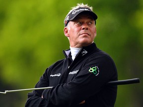 Northern-Irish golfer Darren Clarke was appointed captain of Europe for the 2016 Ryder Cup against the United State Feb. 18.  (AFP PHOTO / BEN STANSALL)