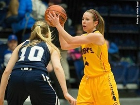 Liz Boag and the Queen's Golden Gaels host the Laurentian Voyageurs in an Ontario University Athletics women's basketball first-round playoff game Wednesday night at the Athletics and Recreation Centre. (Queen's University Athletics)