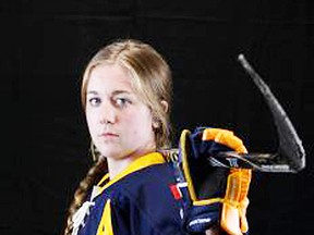 Belleville hockey product Cassidy Vinkle won a silver medal with Team Ontario at the 2015 Canada Winter Games girls hockey championships held recently in Prince George, B.C. (Whitby Wolves photo)