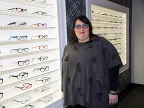 Josephine Pepe, owner of Old North Optometry in London, has located her business in a former church building at 783 Richmond St. (DEREK RUTTAN/The London Free Press)