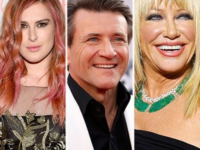 (L-R) Rumer Willis, Robert Herjavec and Suzanne Somers. (Reuters file photo)