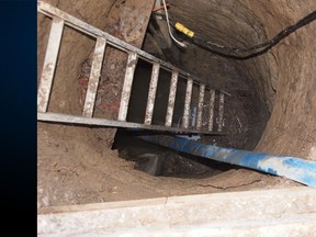 The tunnel that was discovered in 31 Division near the Rexall Centre in Toronto, Ontario Canada. Toronto Police Handout/Toronto Sun/QMI Agency