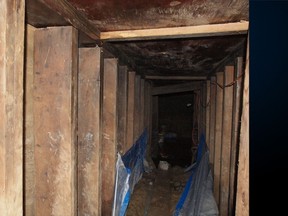 The tunnel that was discovered in 31 Division near the Rexall Centre in Toronto, Ontario Canada. Toronto Police Handout/Toronto Sun/QMI Agency