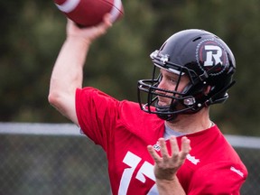 Ottawa RedBlacks QB Thomas DeMarco during training camp on Wednesday June 11, 2014. Errol McGihon/Ottawa Sun/QMI Agency